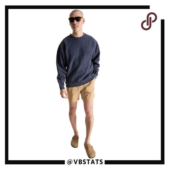 Chubbies Men's Black to Basic Crewneck Sweatshirt Charcoal Size Small NWT - Picture 3 of 15